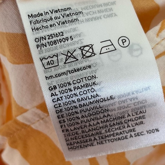 Mini Beach Dress One Size in Orange and White - Picture 3 of 5
